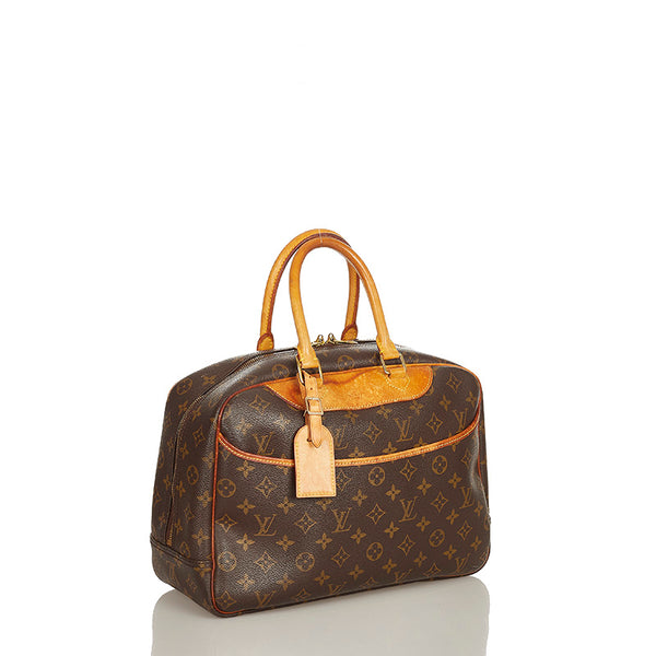 ルイ ヴィトン モノグラム ドゥービル M47270 ブラウン PVC レザー ハンドバッグ レディース LOUIS VUITTON 【中古】