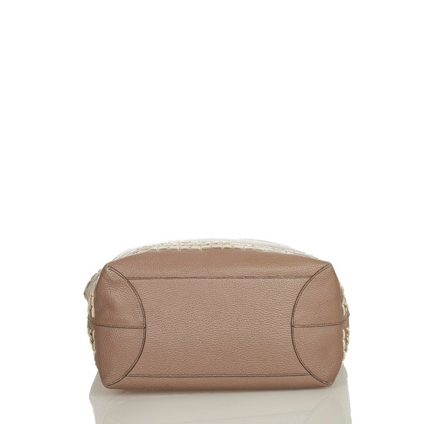 トッズ ジプシー グレージュ レザー トートバッグ レディース TOD’S 【中古】