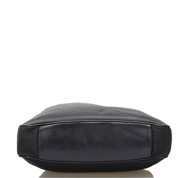 グッチ バンブー ハンドバッグ ショルダーバッグ 2WAY 001 1577 ブラック キャンバス レザー レディース GUCCI 【中古】