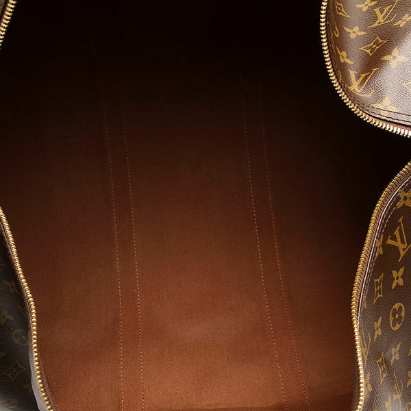 ルイ ヴィトン モノグラム キーポルバンドリエール 60 M41412 ブラウン PVC レザー ボストンバッグ ユニセックス LOUIS VUITTON 中古