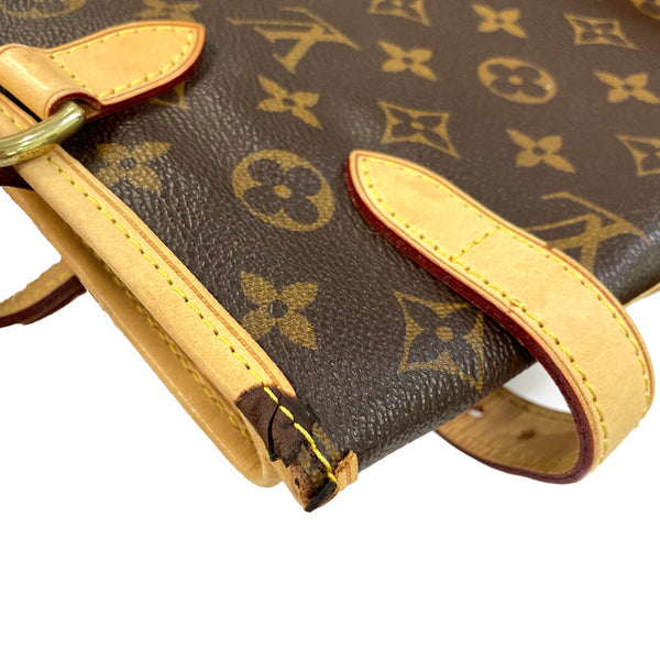 ルイ ヴィトン モノグラム バティニョール オリゾンタル M51154 ブラウン PVC レザー トートバッグ レディース LOUIS VUITTON 中古
