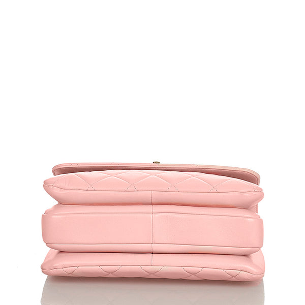 シャネル マトラッセ トレンディCC ピンク ラムスキン ハンドバッグ ショルダーバッグ 2WAY レディース CHANEL 【中古】