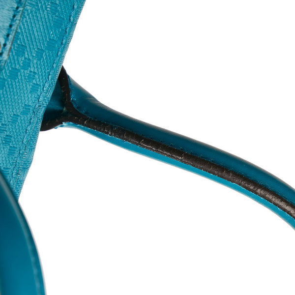 グッチ ディアマンテ ハンドバッグ 354332 ターコイズブルー レザー レディース GUCCI 【中古】