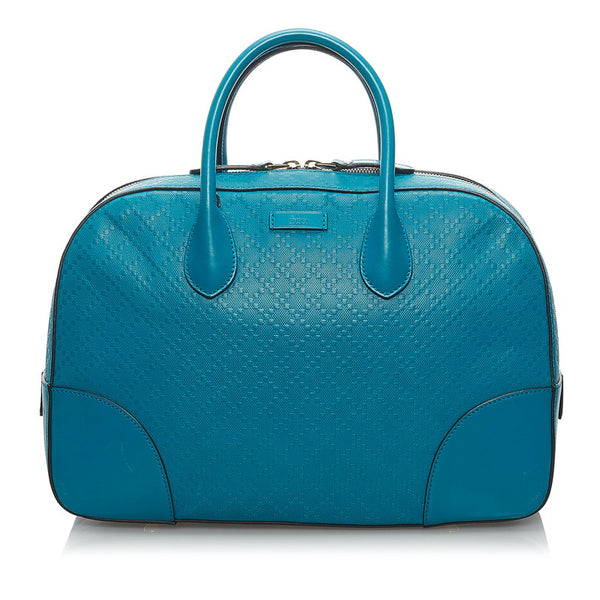 グッチ ディアマンテ ハンドバッグ 354332 ターコイズブルー レザー レディース GUCCI 【中古】
