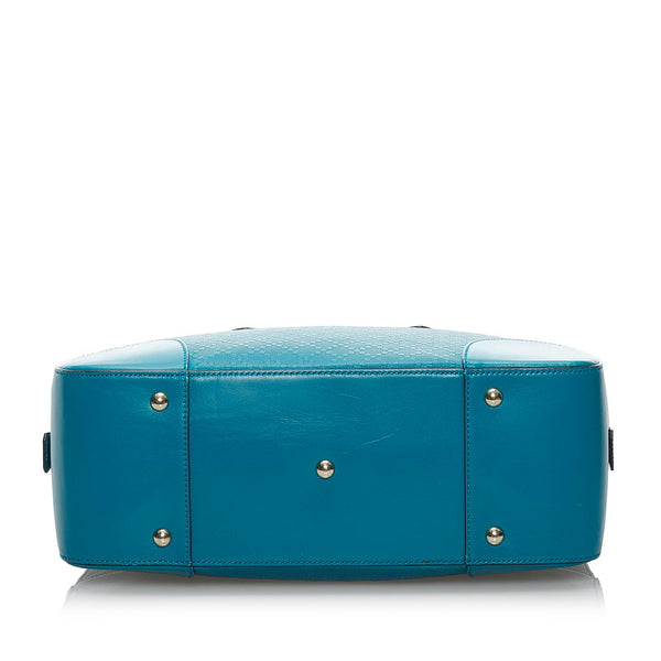 グッチ ディアマンテ ハンドバッグ 354332 ターコイズブルー レザー レディース GUCCI 【中古】