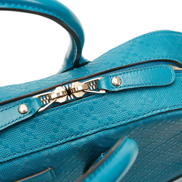 グッチ ディアマンテ ハンドバッグ 354332 ターコイズブルー レザー レディース GUCCI 【中古】