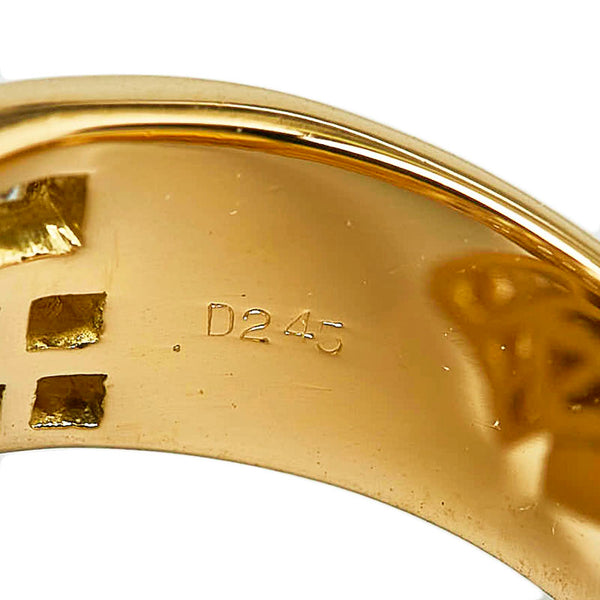 K18YG イエローゴールド ダイヤ2.45ct リング 指輪 レディース 11号 【中古】