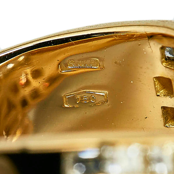 K18YG イエローゴールド ダイヤ2.45ct リング 指輪 レディース 11号 【中古】