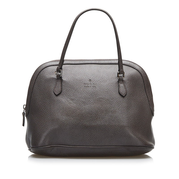 グッチ ハンドバッグ 420023 ブラウン レザー レディース GUCCI 【中古】