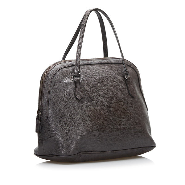 グッチ ハンドバッグ 420023 ブラウン レザー レディース GUCCI 【中古】