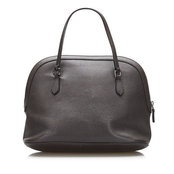 グッチ ハンドバッグ 420023 ブラウン レザー レディース GUCCI 【中古】