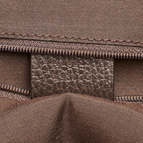 グッチ ハンドバッグ 420023 ブラウン レザー レディース GUCCI 【中古】