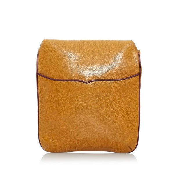 カルティエ マスト 斜め掛け ショルダーバッグ マスタード ボルドー レザー レディース CARTIER 【中古】