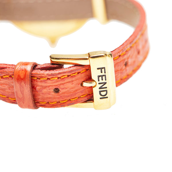 フェンディ ゴールド メッキ 腕時計 レディース FENDI クオーツ ホワイト文字盤 【中古】
