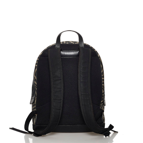 グッチ GGカレイド 406370 ブラウン ブラック PVC レザー リュック バックパック メンズ GUCCI 【中古】