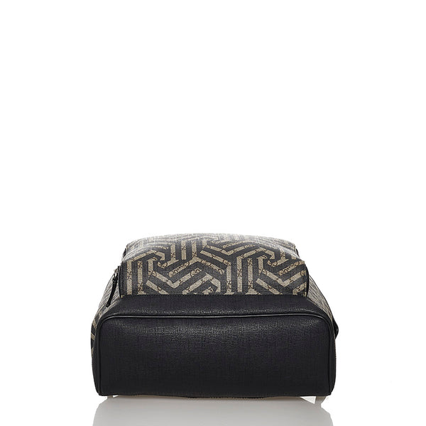 グッチ GGカレイド 406370 ブラウン ブラック PVC レザー リュック バックパック メンズ GUCCI 【中古】