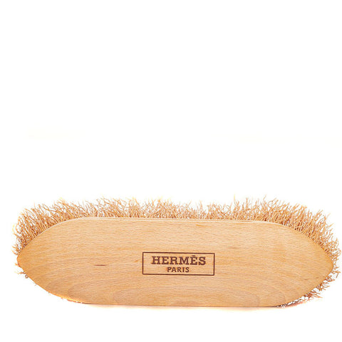 エルメス 馬用手入れブラシ ブラウン ウッド ストロー その他雑貨 レディース HERMES 【中古】
