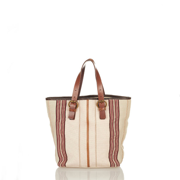 ボッテガヴェネタ トートバッグ マルチ キャンバス レザー レディース BOTTEGAVENETA 【中古】