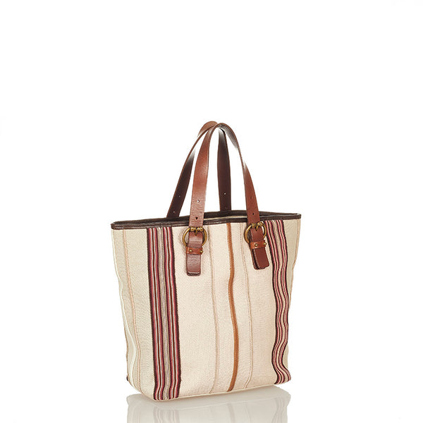 ボッテガヴェネタ トートバッグ マルチ キャンバス レザー レディース BOTTEGAVENETA 【中古】