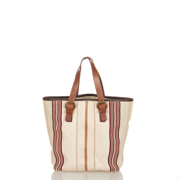 ボッテガヴェネタ トートバッグ マルチ キャンバス レザー レディース BOTTEGAVENETA 【中古】