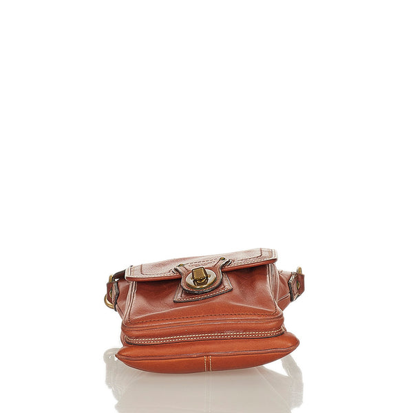 コーチ ブラウン レザー 斜め掛け ショルダーバッグ ユニセックス COACH 【中古】