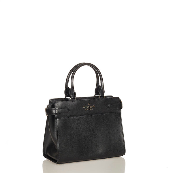 ケイトスペード サッチェル ハンドバッグ　ショルダーバッグ　2WAY WAKRU6951 ブラック レザー レディース Kate Spade 【中古】
