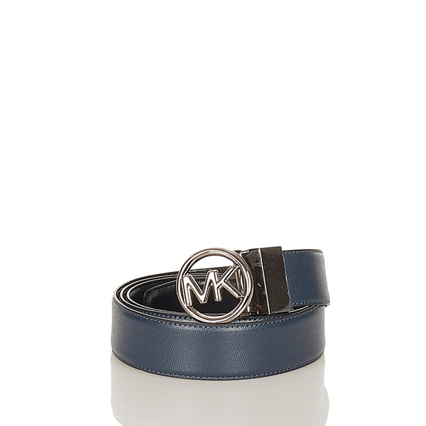マイケルコース ベルト ネイビー シープレザー メンズ Michael Kors 【中古】