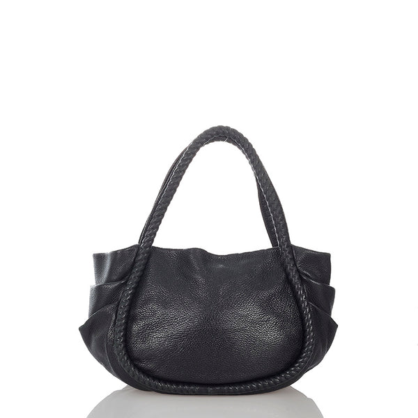 ジョルジオアルマーニ ショルダーバッグ ブラック レザー レディース GIORGIO ARMANI 【中古】
