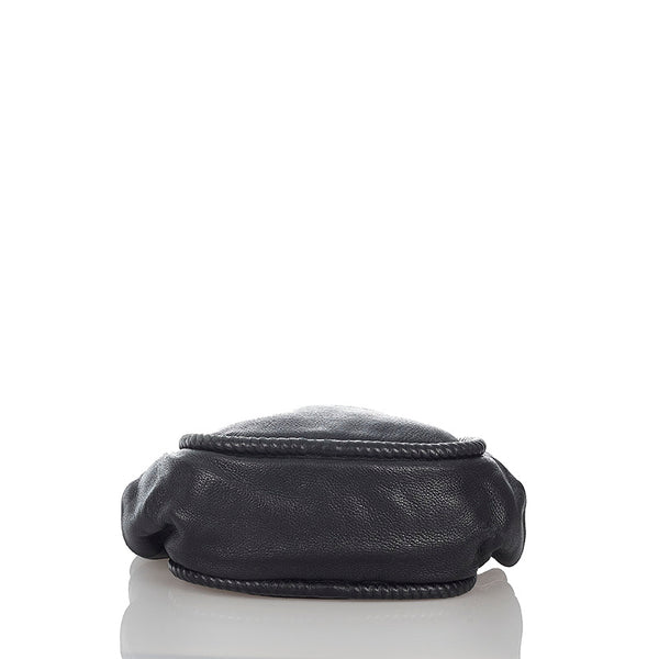 ジョルジオアルマーニ ショルダーバッグ ブラック レザー レディース GIORGIO ARMANI 【中古】