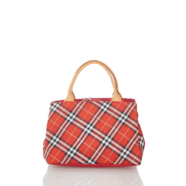 バーバリー ナイロン レザー ハンドバッグ レディース BURBERRY 【中古】