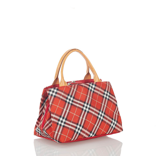 バーバリー ナイロン レザー ハンドバッグ レディース BURBERRY 【中古】
