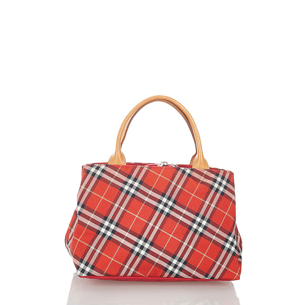 バーバリー ナイロン レザー ハンドバッグ レディース BURBERRY 【中古】