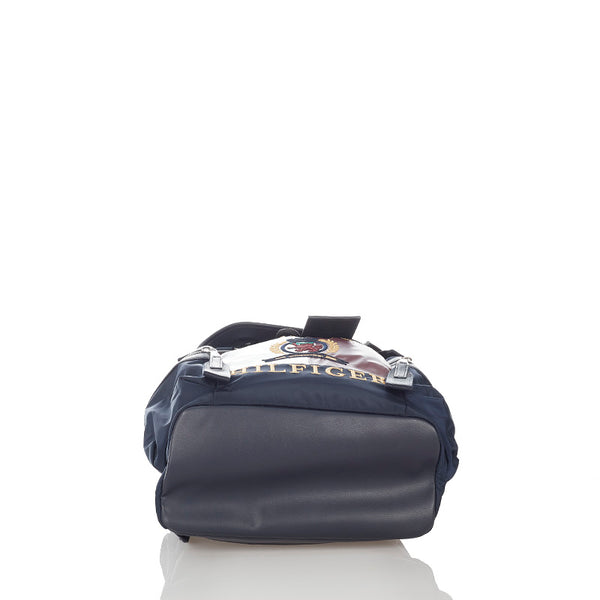 トミーヒルフィガー ネイビー ナイロン リュック バックパック メンズ TOMMY HILFIGER 【中古】