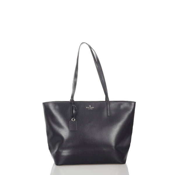 ケイトスペード ブラック レザー トートバッグ レディース Kate Spade 【中古】