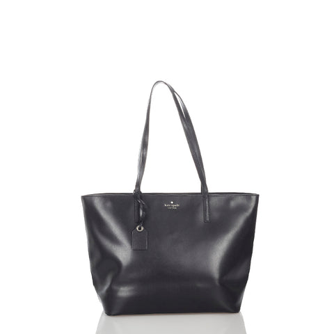 ケイトスペード ブラック レザー トートバッグ レディース Kate Spade 【中古】