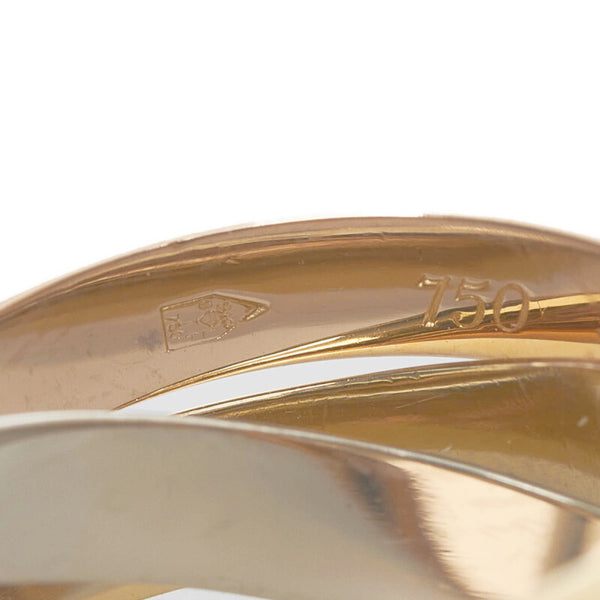 カルティエ トリニティ リング 指輪 K18YG イエローゴールド K18WG ホワイトゴールド K18PG ピンクゴールド レディース CARTIER 【中古】