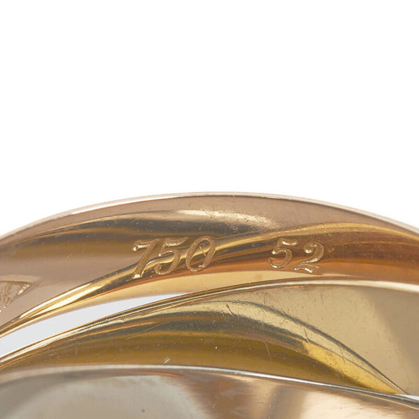 カルティエ トリニティ リング 指輪 K18YG イエローゴールド K18WG ホワイトゴールド K18PG ピンクゴールド レディース CARTIER 【中古】