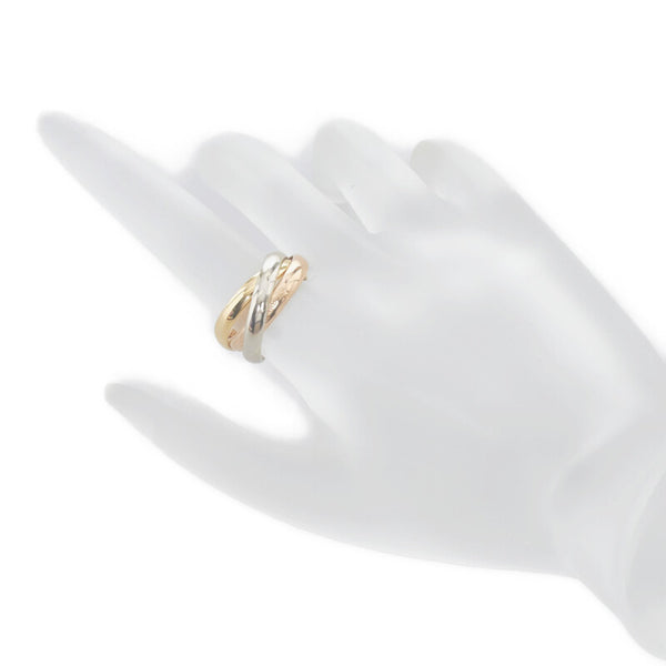 カルティエ トリニティ リング 指輪 K18YG イエローゴールド K18WG ホワイトゴールド K18PG ピンクゴールド レディース CARTIER 【中古】