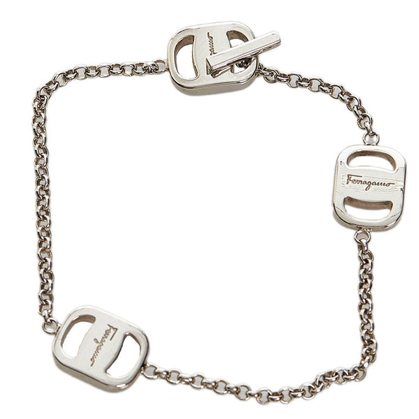 サルヴァトーレフェラガモ ヴァラ ブレスレット シルバー メタル レディース Salvatore Ferragamo 【中古】