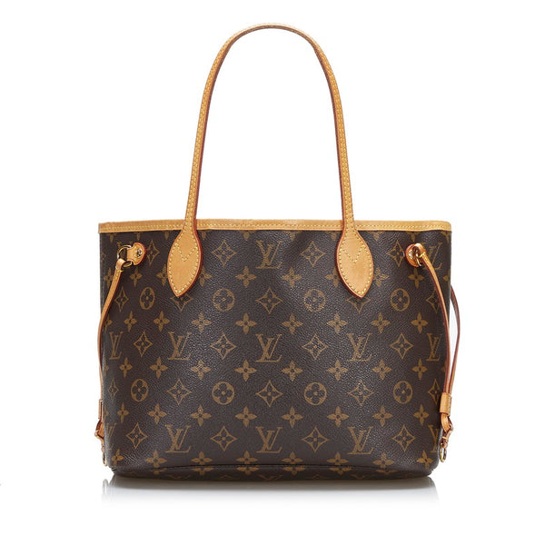ルイ ヴィトン モノグラム ネヴァーフルPM トートバッグ M41245 ブラウン PVC レザー レディース LOUIS VUITTON 【中古】