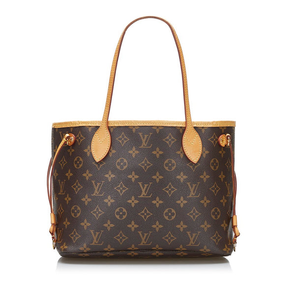 ルイ ヴィトン モノグラム ネヴァーフルPM トートバッグ M41245 ブラウン PVC レザー レディース LOUIS VUITTON 【中古】