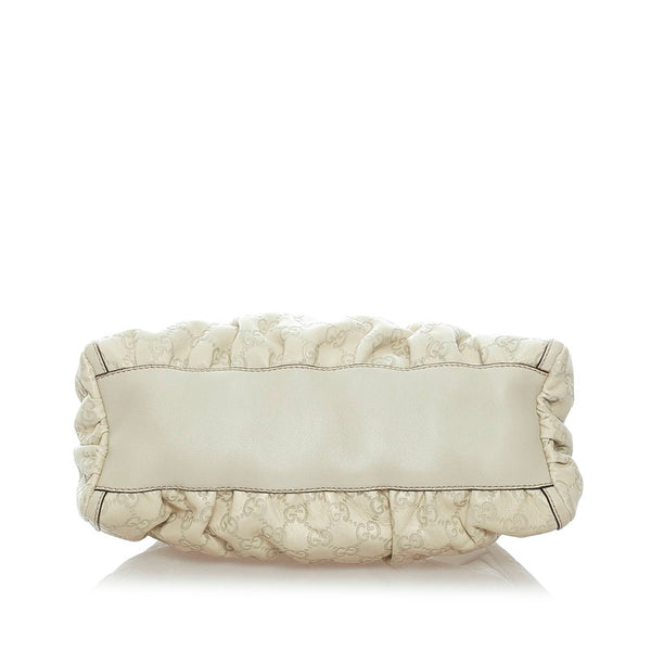 グッチ グッチシマ アビー ワンショルダーバッグ 190525 ホワイト レザー レディース GUCCI 【中古】