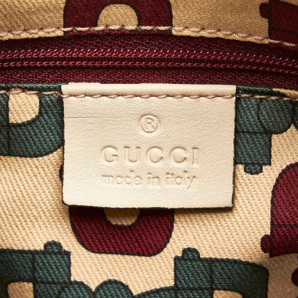 グッチ グッチシマ アビー ワンショルダーバッグ 190525 ホワイト レザー レディース GUCCI 【中古】