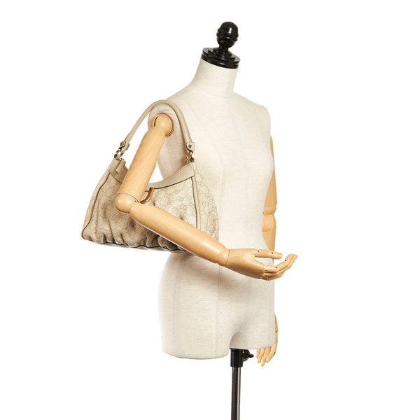 グッチ グッチシマ アビー ワンショルダーバッグ 190525 ホワイト レザー レディース GUCCI 【中古】