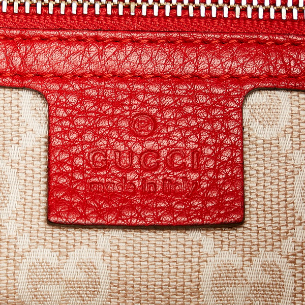 グッチ バンブー ダイアナ 282315 レッド レザー ハンドバッグ ショルダーバッグ 2WAY レディース GUCCI 【中古】