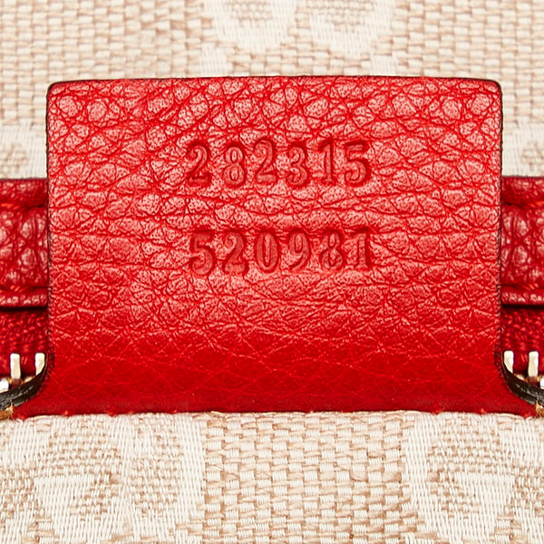 グッチ バンブー ダイアナ 282315 レッド レザー ハンドバッグ ショルダーバッグ 2WAY レディース GUCCI 【中古】