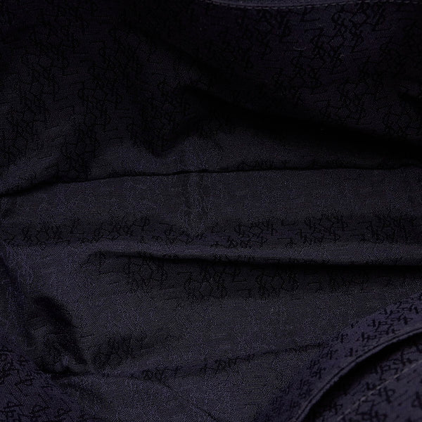 サンローラン 三日月 アイボリー レザー トートバッグ レディース SAINT LAURENT 【中古】