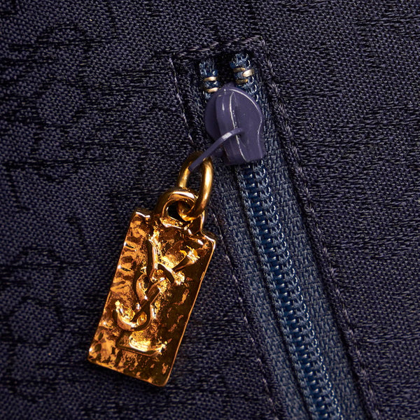 サンローラン 三日月 アイボリー レザー トートバッグ レディース SAINT LAURENT 【中古】