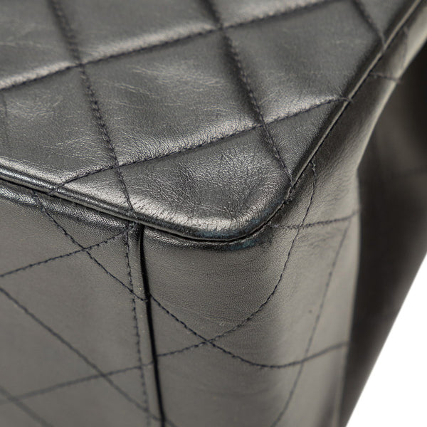 シャネル デカマトラッセ30 ココマーク チェーン 斜め掛け ショルダーバッグ ブラック レザー レディース CHANEL 【中古】