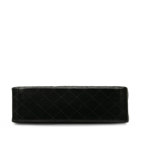 シャネル デカマトラッセ30 ココマーク チェーン 斜め掛け ショルダーバッグ ブラック レザー レディース CHANEL 【中古】